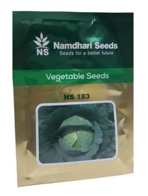 NS 183 F1 Hybrid Cabbage Seeds – Dark Green, Round Heads