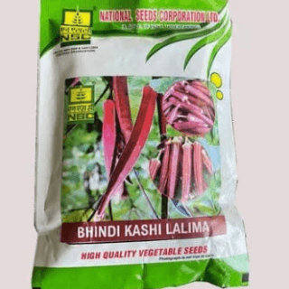 NSC Bhindi-Kashi Lalima, 100gm Truthful Label Seed -Kisanjeevan